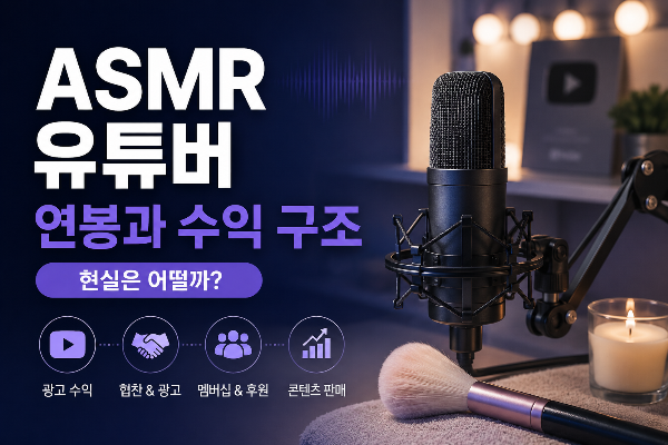 ASMR 유튜버 연봉과 수익 구조, 현실은 어떨까?