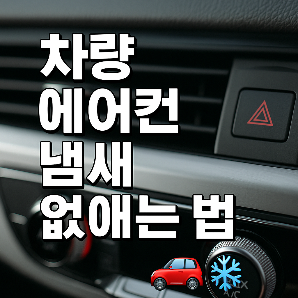 차량 에어컨 냄새 없애는 법