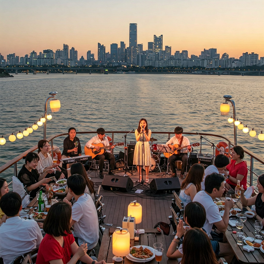 한강 크루즈 뷔페: 로맨틱한 서울 야경과 미식 여행