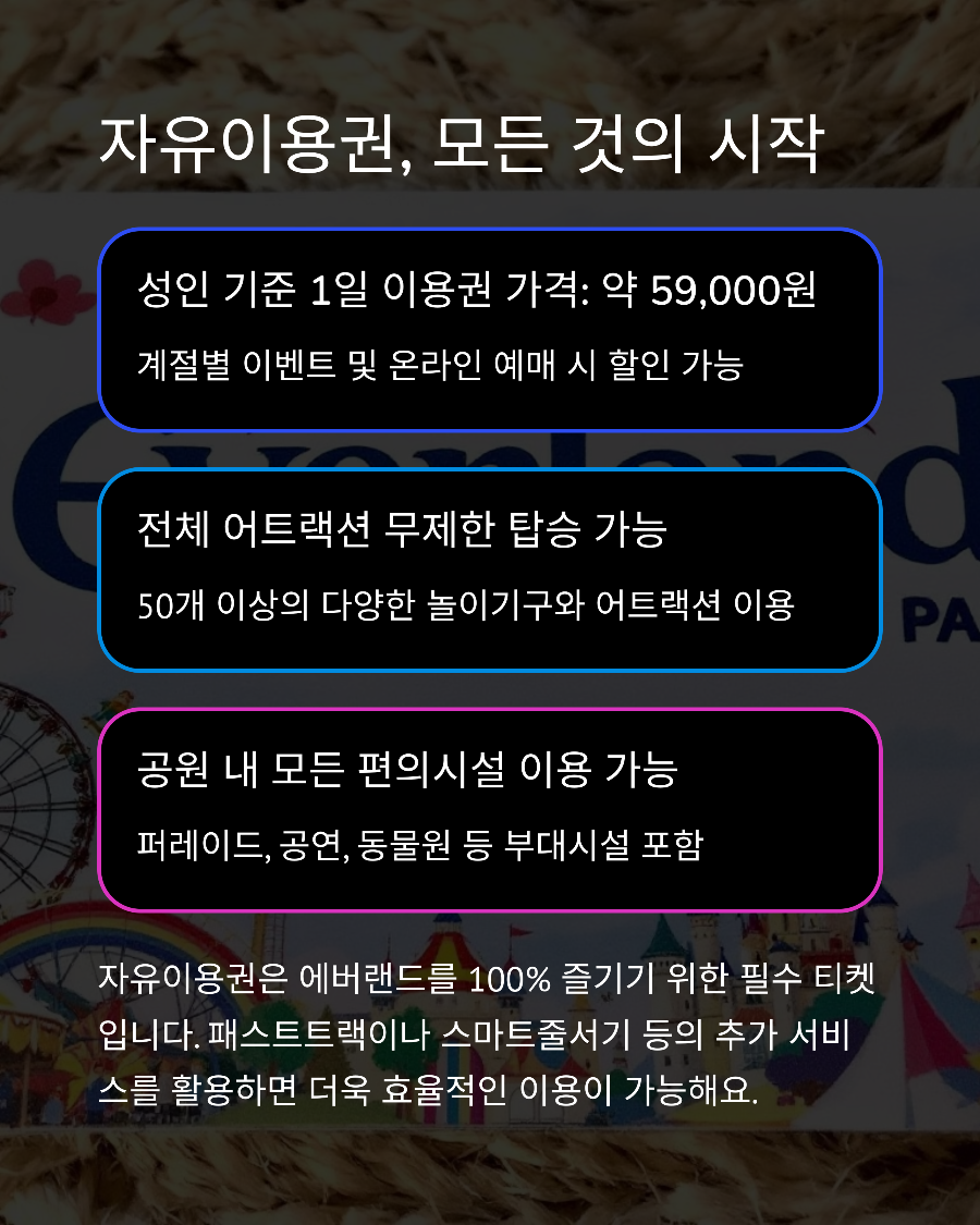 에버랜드 자유이용권 큐패스 활용법! 줄 안 서는 꿀팁 공개