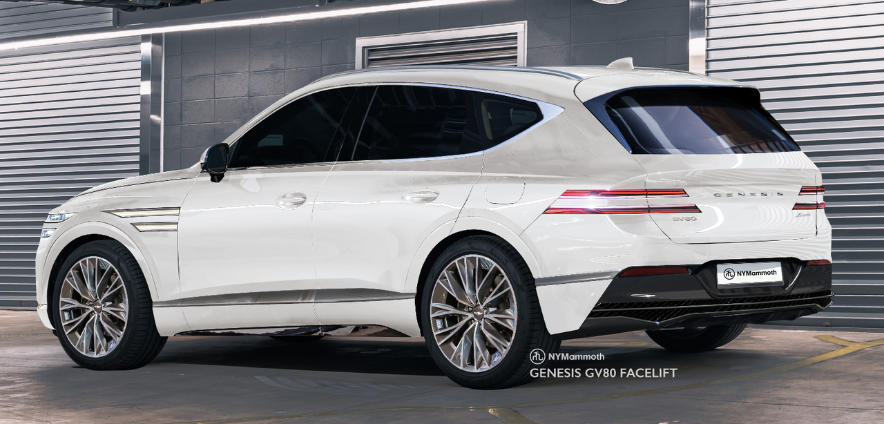 제네시스 GV80 페이스리프트 예상도