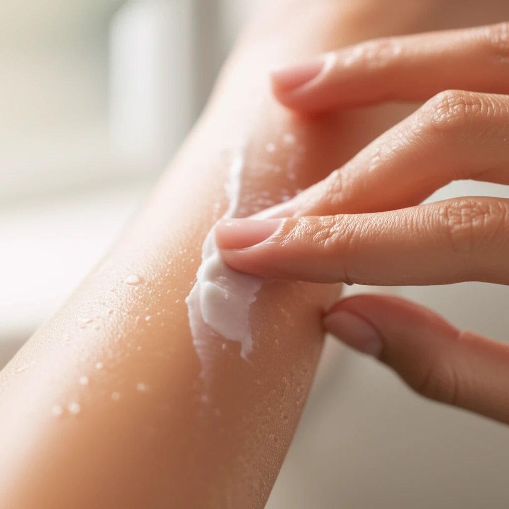 극심한 건조증 완화 미온수 샤워와 실..