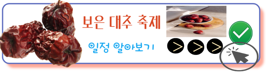 보은대추축제 일정알아보기