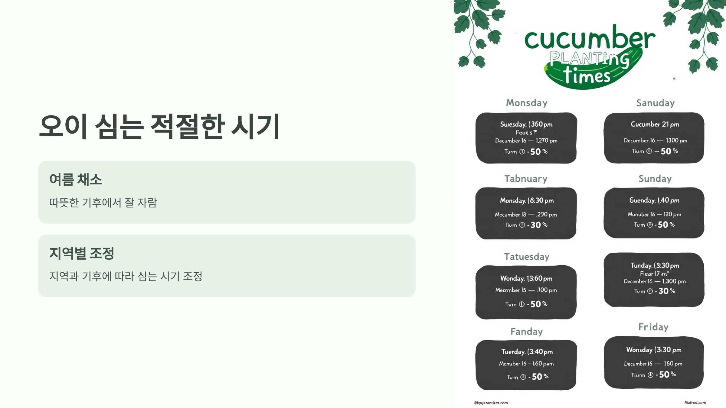 오이 사진입니다.