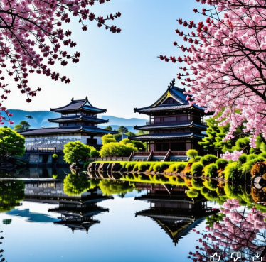 일본의 성곽에대한 사진