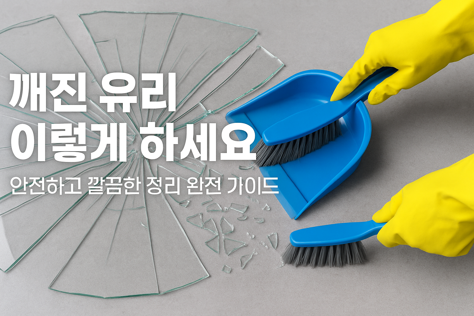 깨진유리 처리 사진