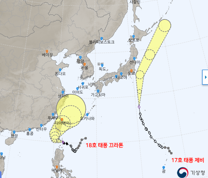 제18호태풍 태풍 끄라톤, Krathong
