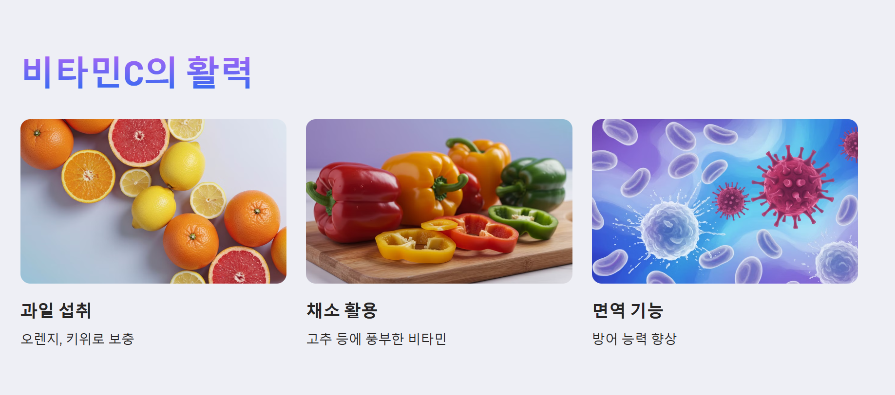 비타민C가 주는 활력