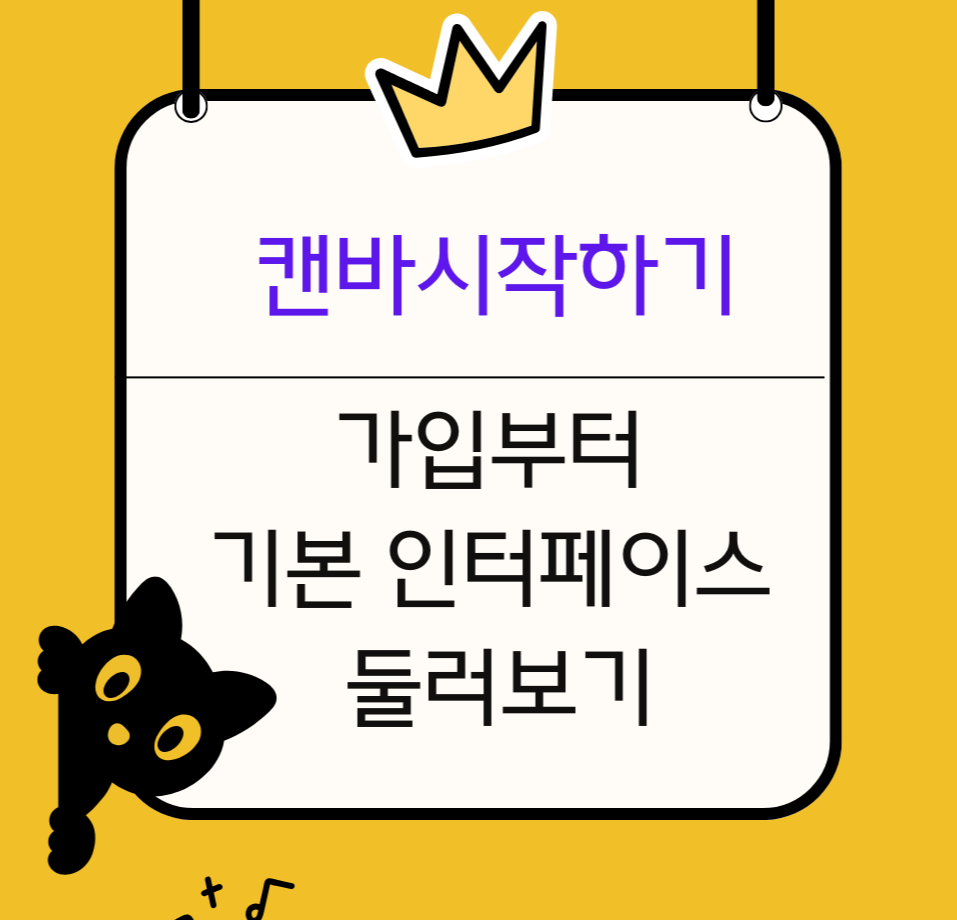 캔바 시작하기: 가입부터 기본 인터페이스 둘러보기 제목 이미지