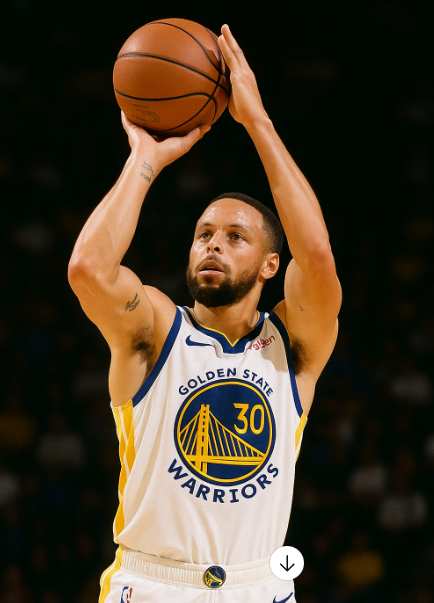 스테픈 커리의 3점슛 장면