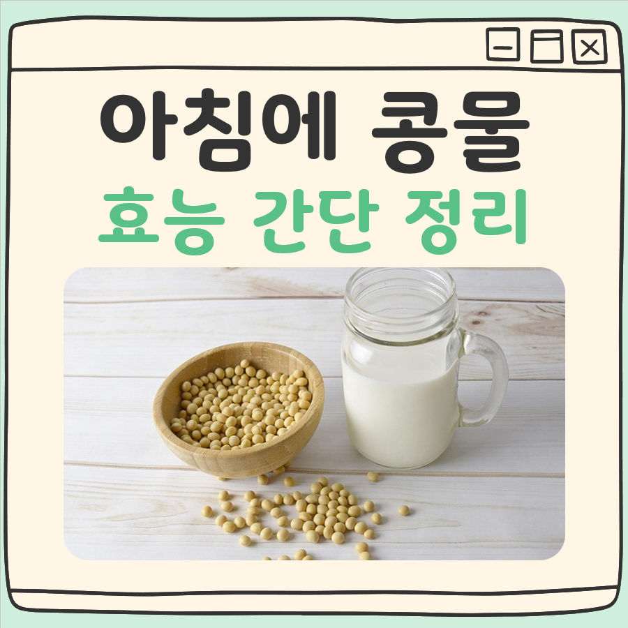 아침에 콩물 효능, 영양, 주의할 점 대표 이미지