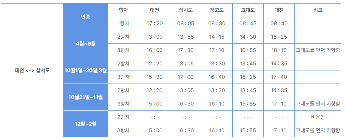 시간표