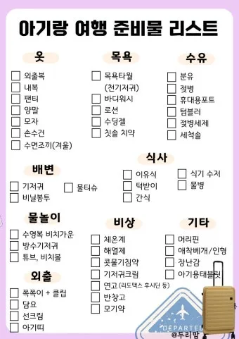 해외 여행 준비물 체크리스트 완벽정리_22