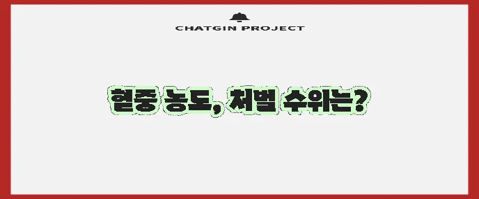 음주운전 벌금 기준을 명확히 알아야 합니다