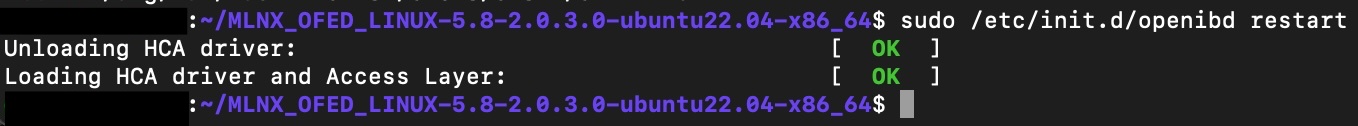 /etc/init.d/openibd restart