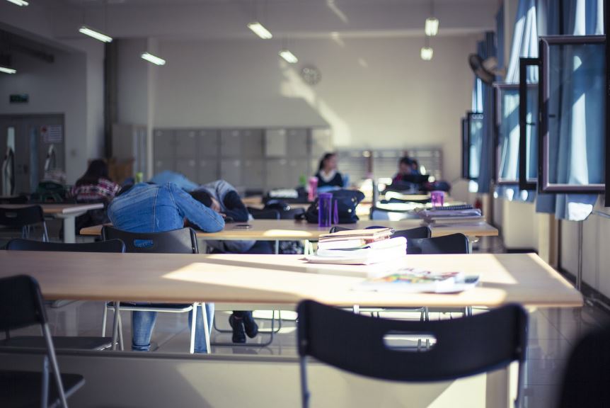 성적 하위권 학생 모습