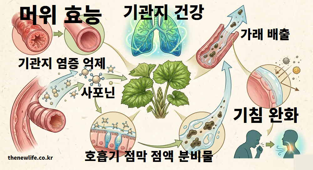 머위 효능 기관지 건강 기침 완화