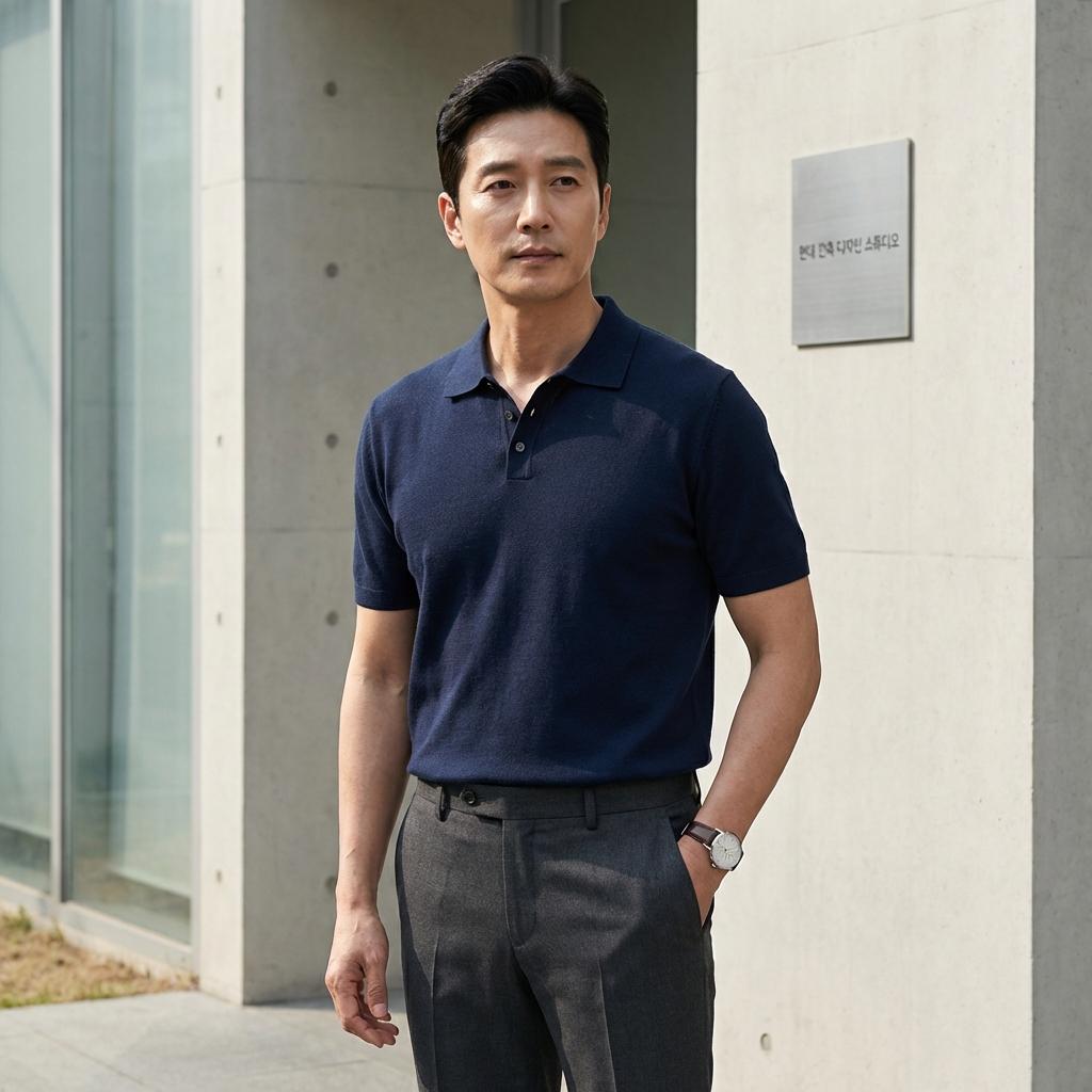 키 커 보이는 중년 남성 톤온톤 코디 공식