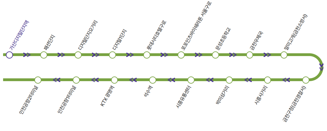 6004공항버스-노선도
