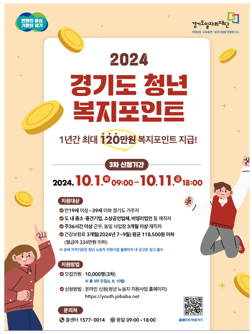 경기도 청년복지포인트 3차 신청방법