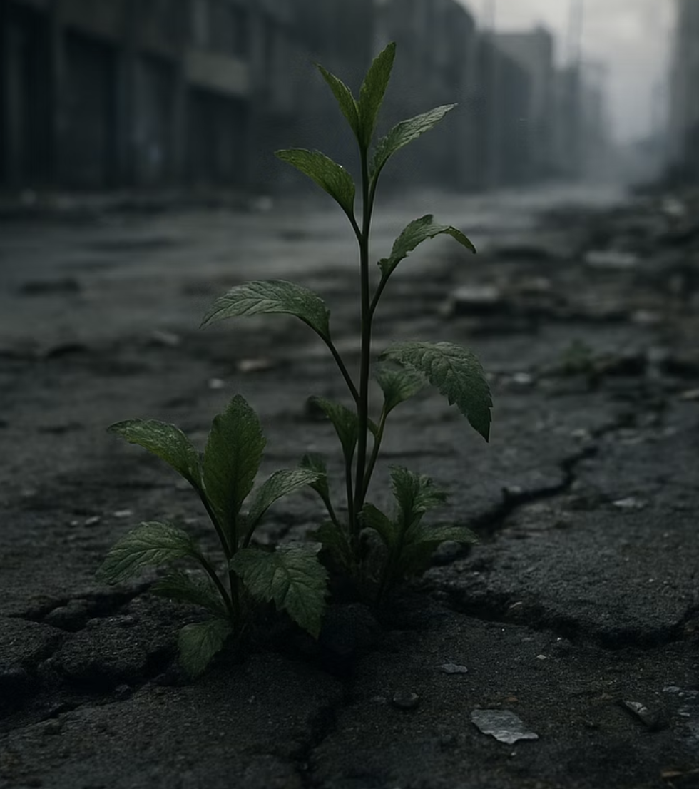 아무 데나 잘 자라는 씩씩함