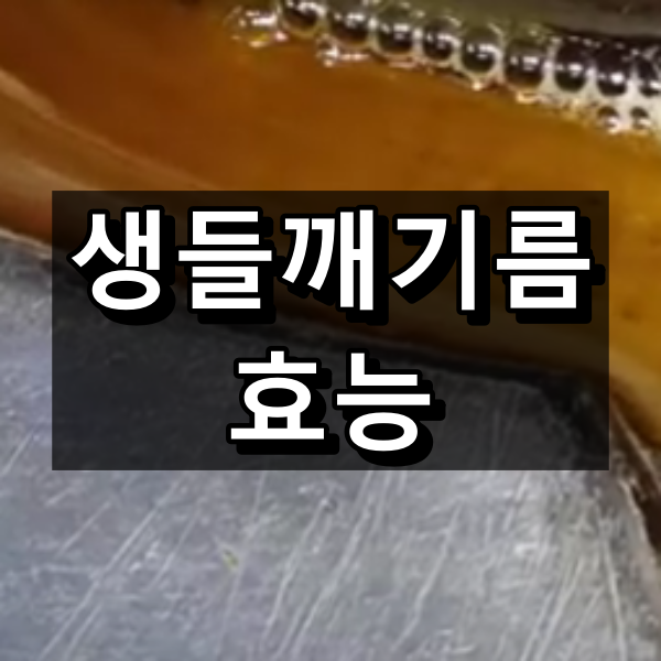 생들깨기름 효능