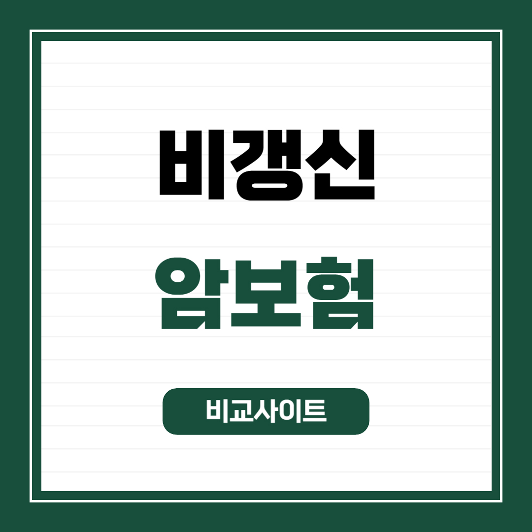 비갱신-암보험
