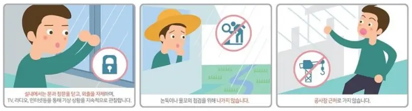 태풍 행동 요령
