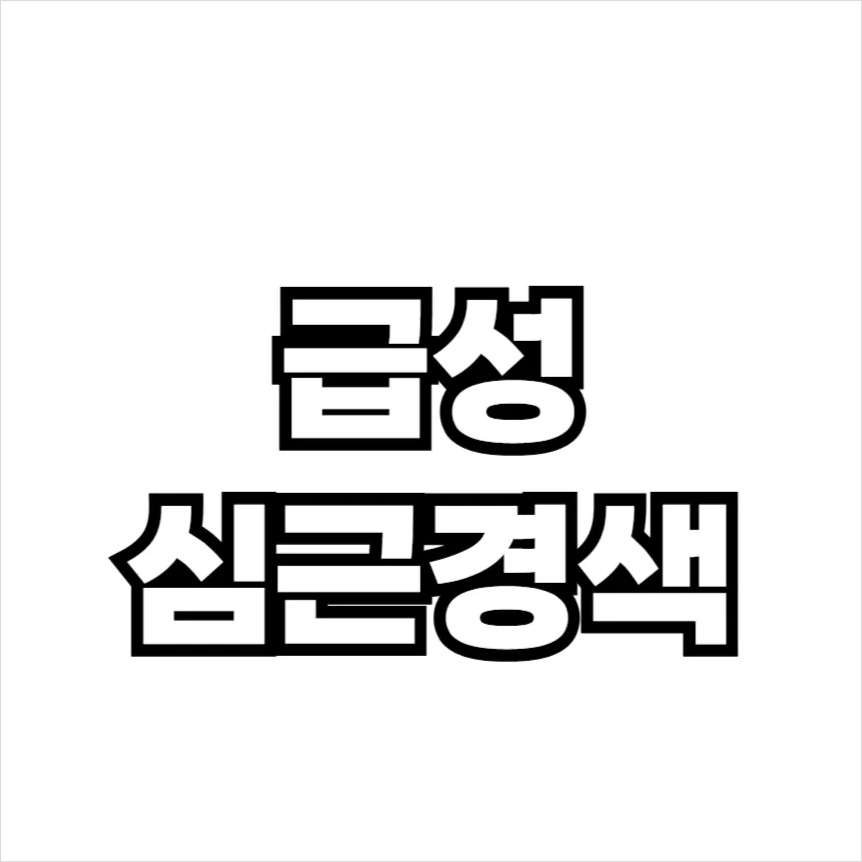 급성 심근경색 증상