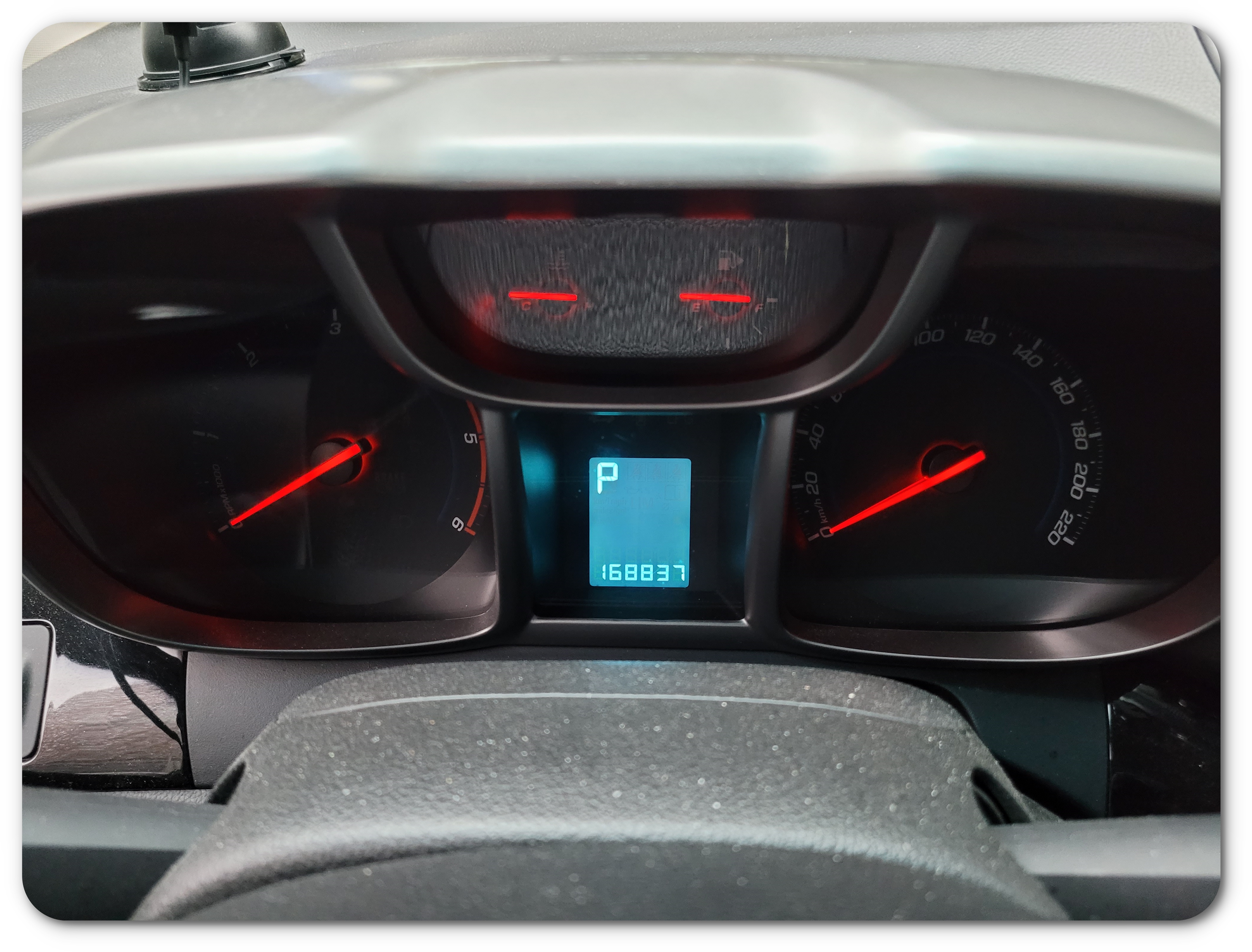 에코 마일리지특약 계기판 촬영