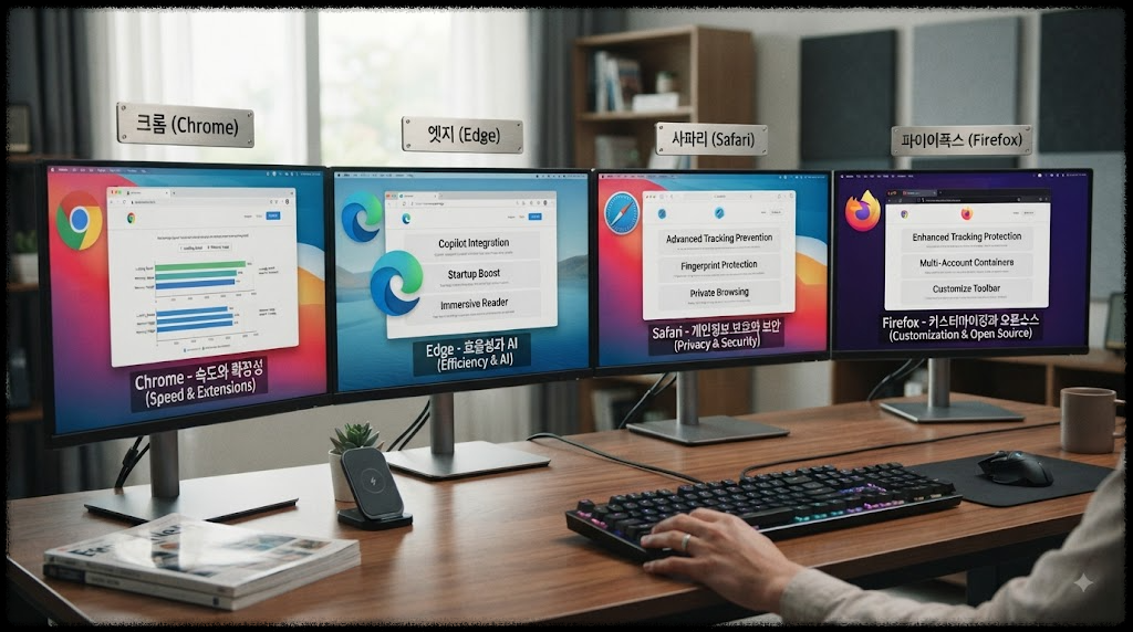 웹브라우저 종류와 특징, 인터넷을 편리하게 사용하는 기본 지식