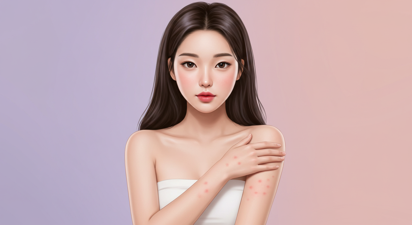 피부 가려움, 붉은 반점, 두드러기