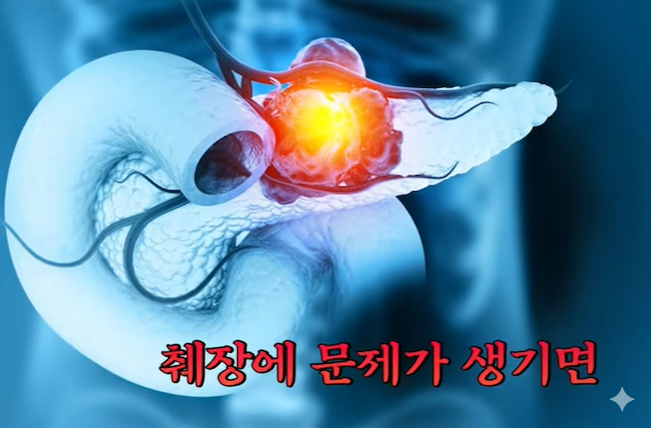 췌장에 문제가 생겼을때 모습