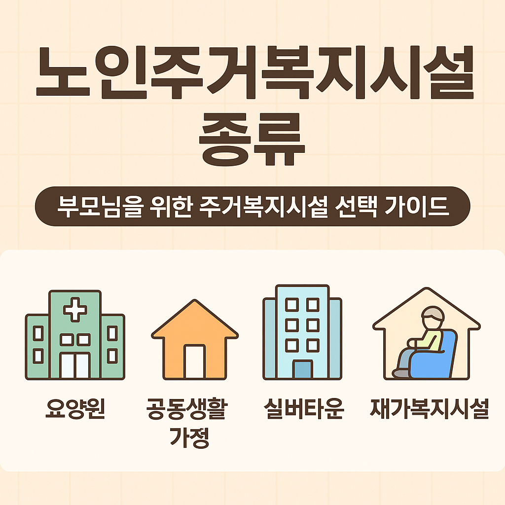 노인복지시설 종류