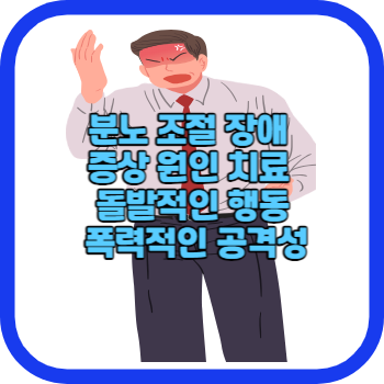 분노 조절 장애 증상 원인 치료 돌발적인 행동 폭력적인 공격성