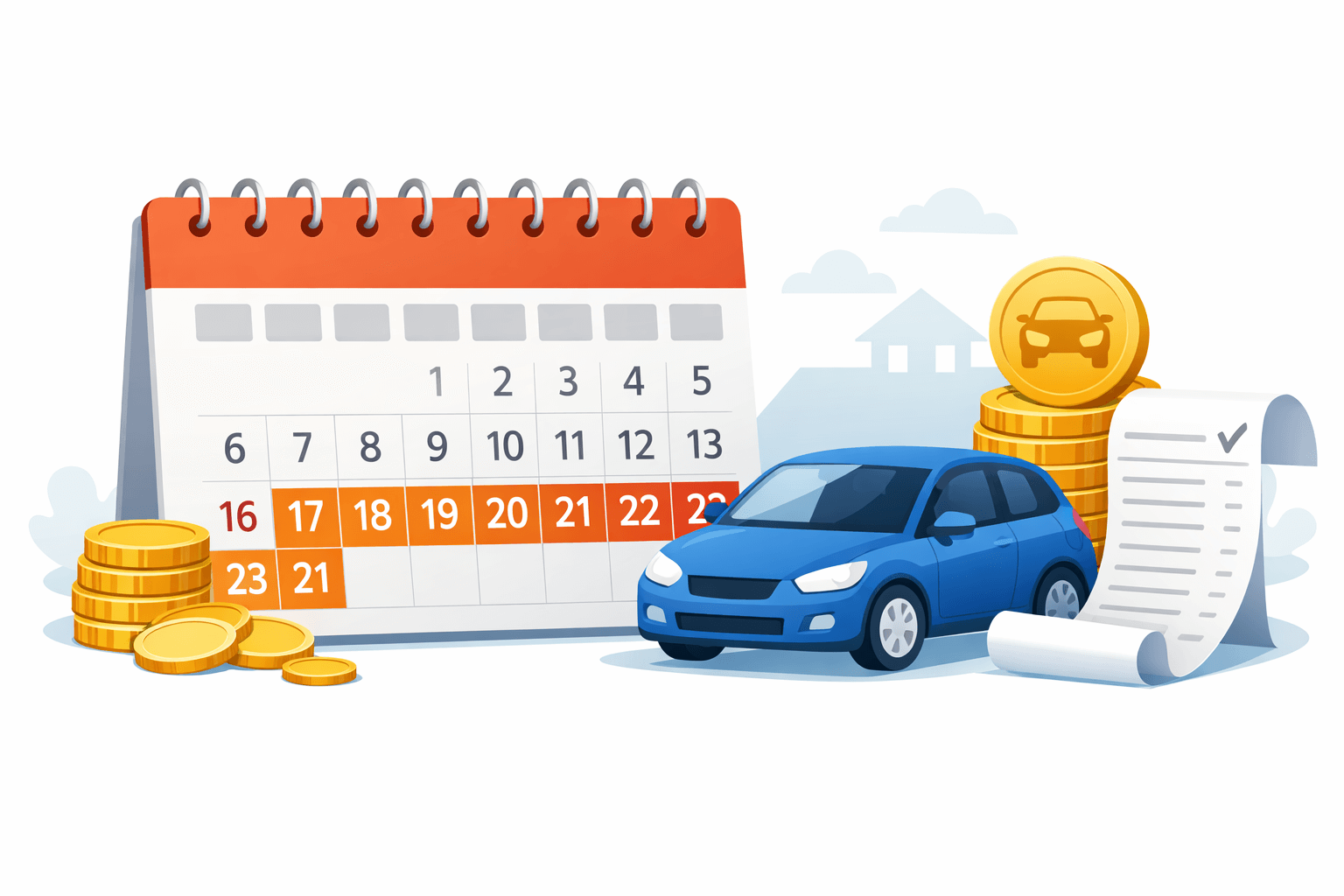 2026년 자동차세 연납 신청 기간(1월)과 공제 혜택을 안내하는 썸네일