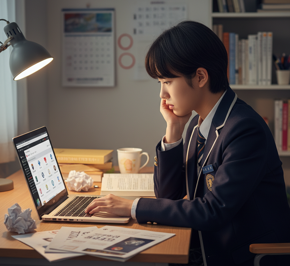 수험색-대학지원-고민