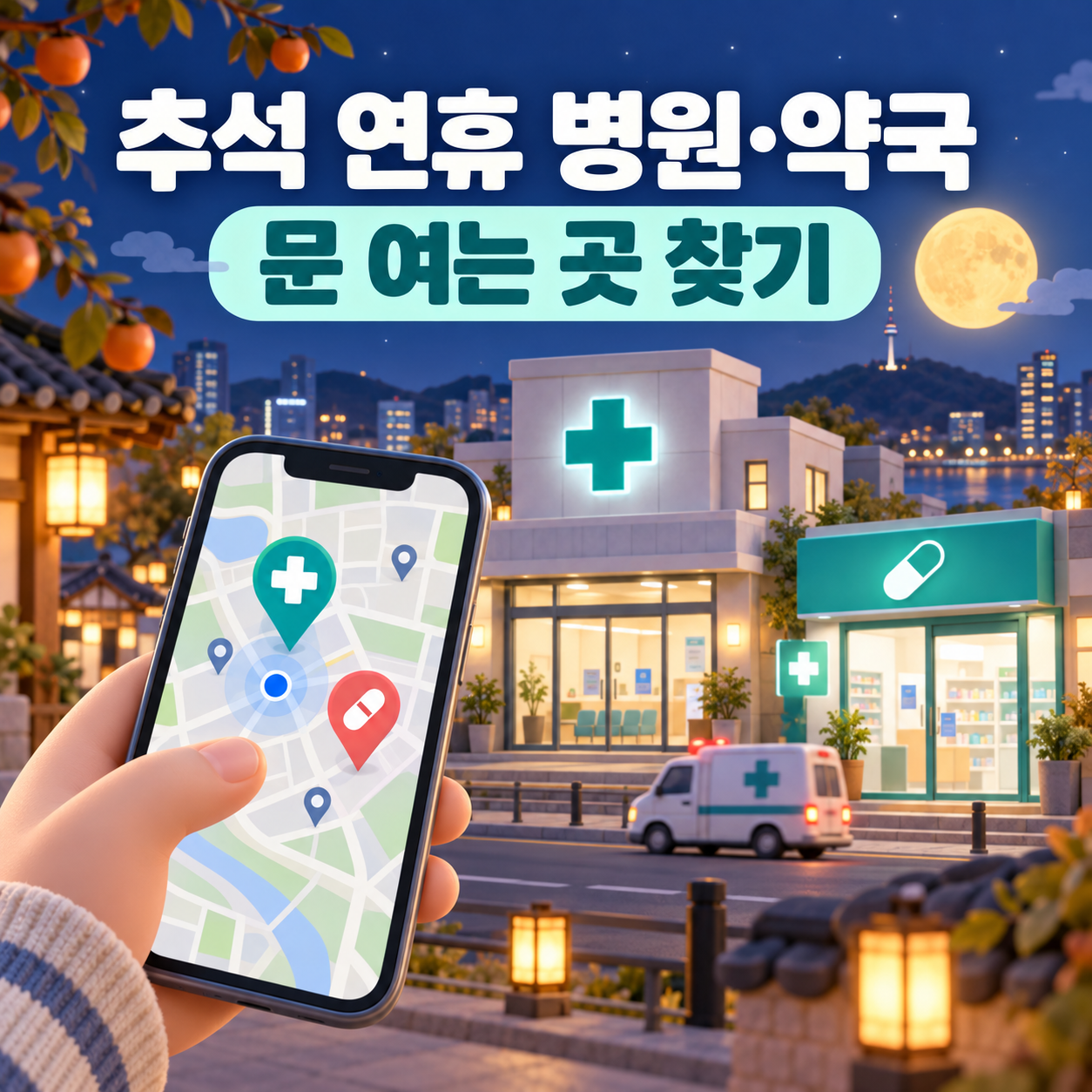 2026 추석 연휴 문 여는 병원·약국 찾는 법 - 응급실 이용 기준까지