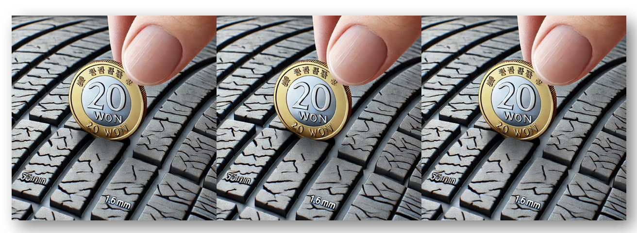 타이어 마모한계선 확인 방법 바로가기