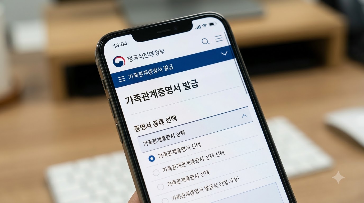[민원] 가족관계증명서 발급 시 상세&middot;일반&middot;특정 종류별 차이와 선택 기준
