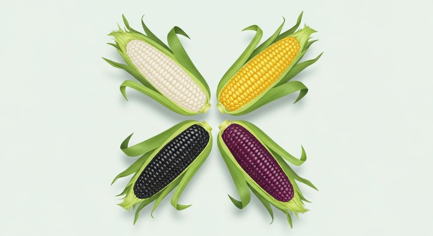 옥수수 색깔별 기능성 성분 비교