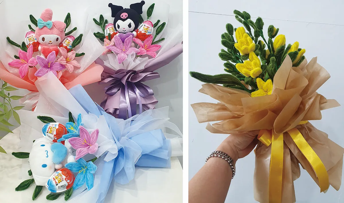 산리오-인형-꽃다발