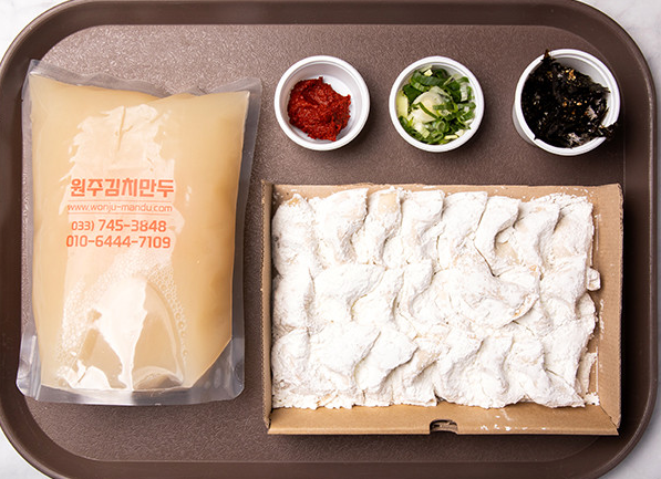 원주김치만두 대표 메뉴