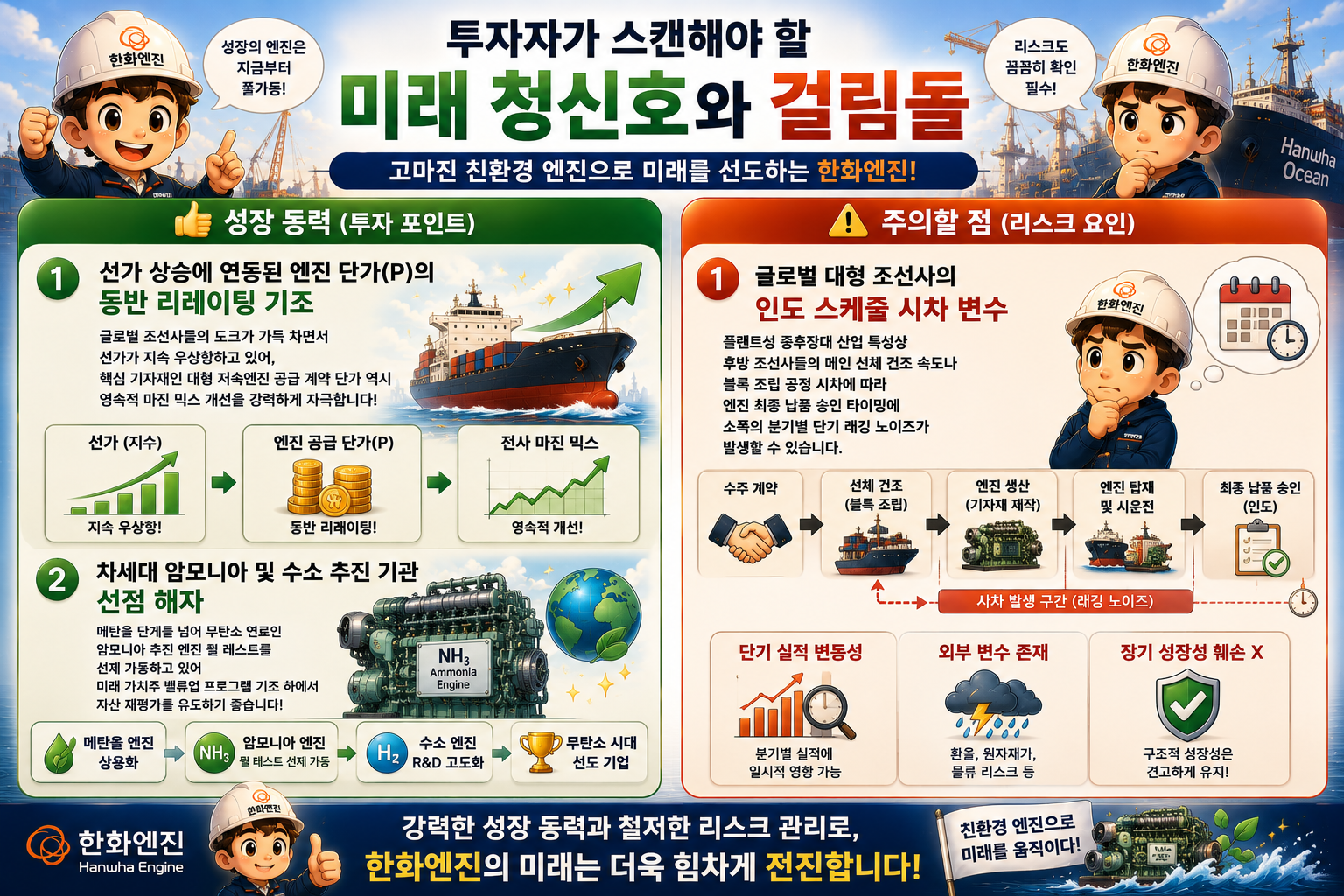 한화엔진 성장과 리스크 분석