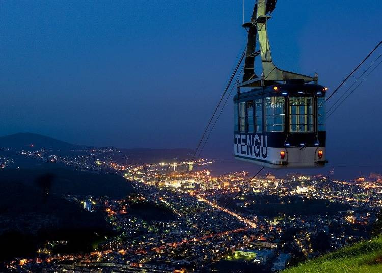 오타루 텐쿠야마 전망대(로프웨이)