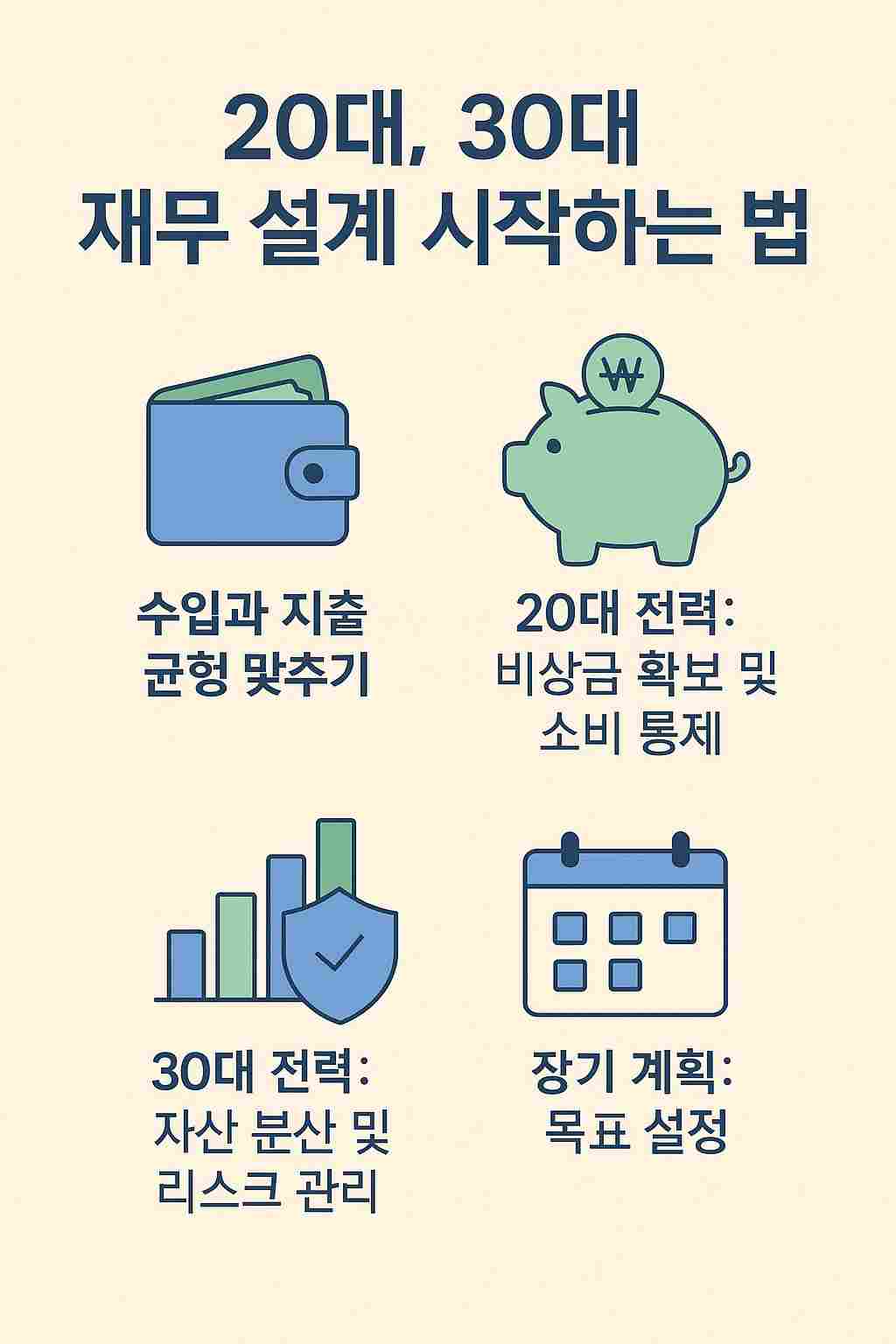 20대, 30대 재무 설계 시작하는 법: 단계별 가이드