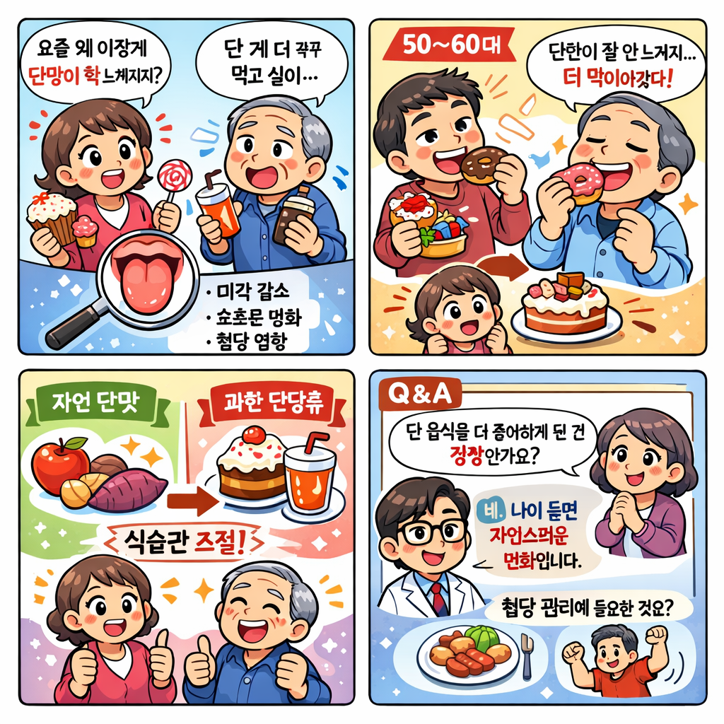 단맛에 민감해지는 나이별 변화 이해하기