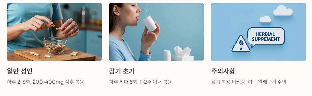 에키나포스 복용법