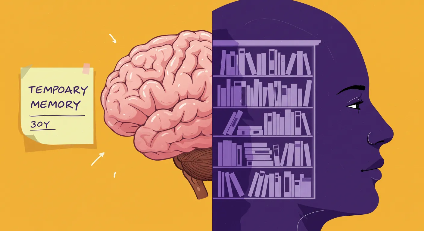 벼락치기는 단기기억