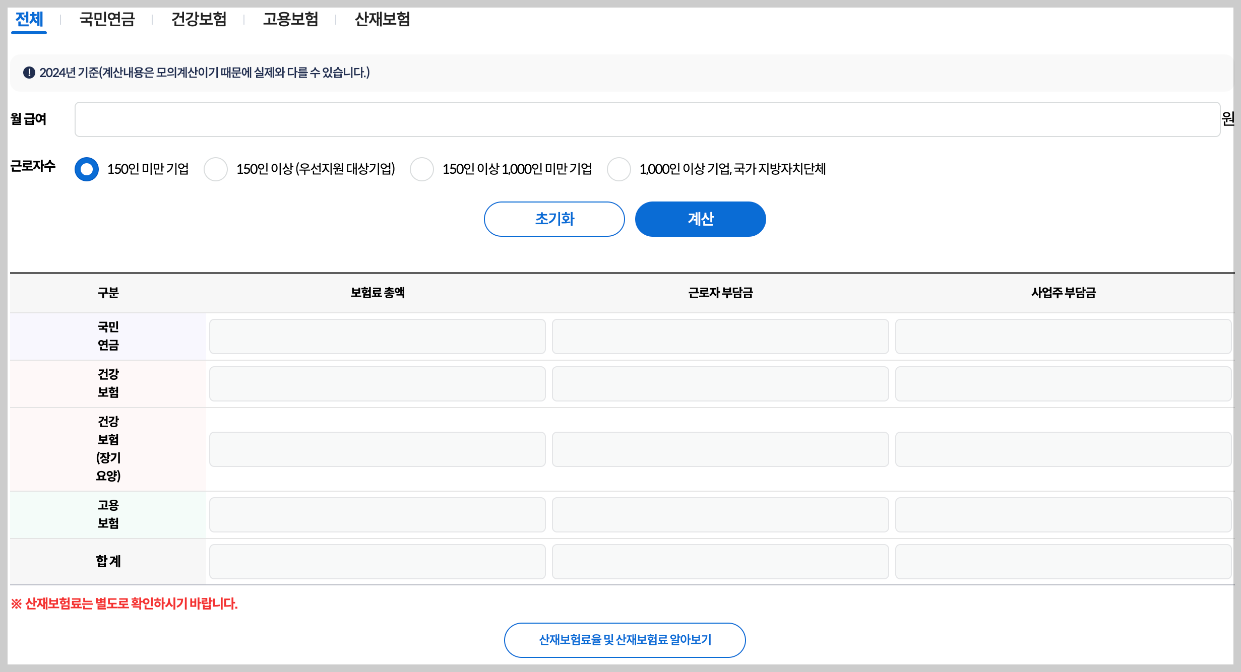 4대보험 계산기 활용